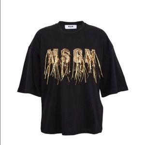 NEW Holiday MSGM Milano Sequin T-shirt